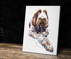 Spinone Italiano "Canvas Print Watercolour.Spinone wall canvas,Spinone canvas wall art Decor print,Spinone home decor,Spinone interior decor