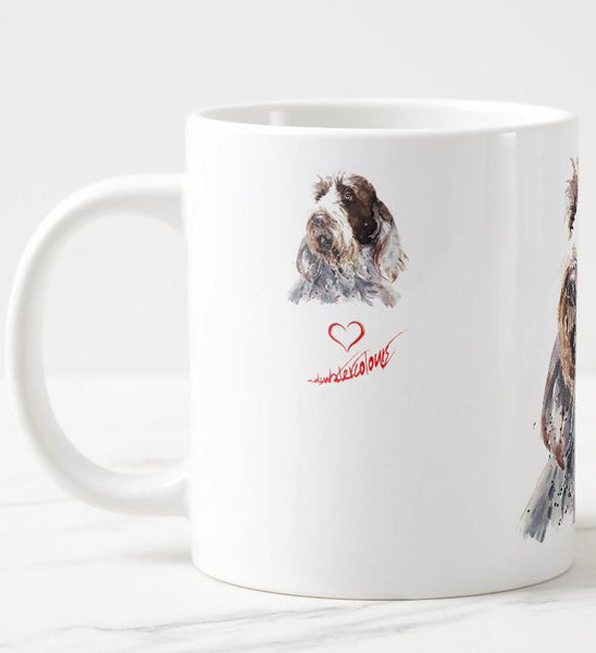 Large Spinone Italiano 2 Ceramic Mug 15 oz- Spinone Italiano Coffee Mug, Spinone Italiano mug gift,Spinone Italiano Mug,Spinone Italiano cup