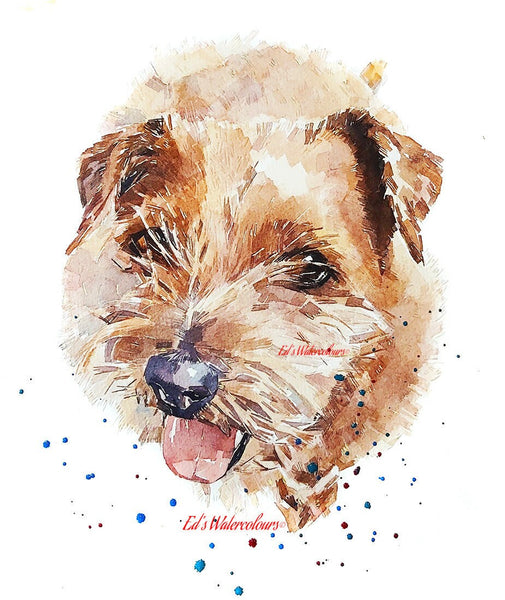 Norfolk Terrier Smile Print - Watercolour.Norfolk Terrier art,Norfolk Terrier painting,Norfolk Terrier print,Norfolk Terrier wall art