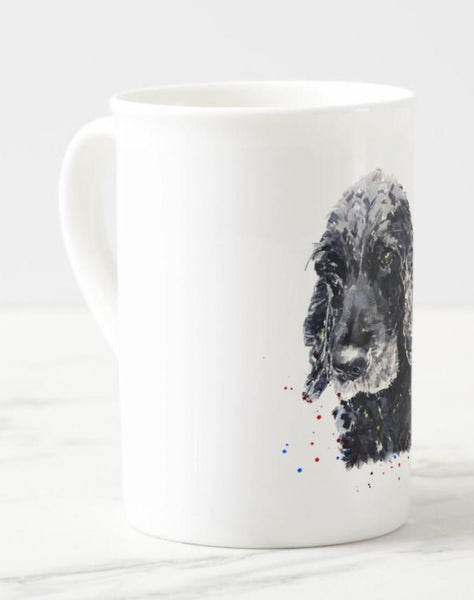 Black Cocker Spaniel Windsor fine bone china Mug 10 oz-Cocker Spaniel Coffee Mug,Cocker Spaniel gift mug,Cocker Spaniel fine bone china Mug