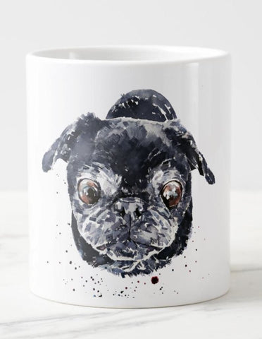 Pug What big eyes Ceramic Mug 15 oz- Pug Coffee Mug, Pug mug gift ,Pug Mug,Pug Coffee Mug, Pug Tea Mug
