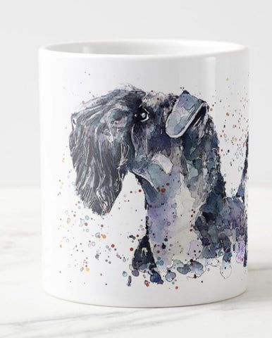 Large Kerry Blue Terrier Ceramic Mug 15 oz-  Kerry Blue Terrier  Coffee Mug, Kerry Blue Terrier  mug gift ,Kerry Blue Terrier Mug,KBT Mug.