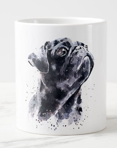 Pug Passion Mug 15 oz- Pug Coffee Mug, Pug mug gift ,Pug Mug,Pug Coffee Mug, Pug Tea Mug