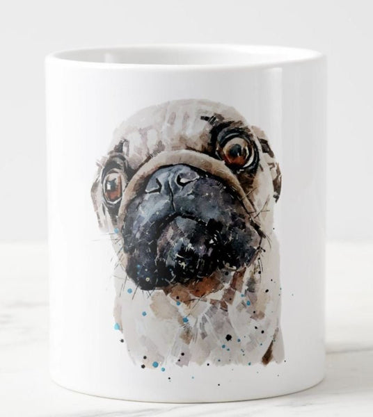 Pug I Spy Mug 15 oz- Pug Coffee Mug, Pug mug gift ,Pug Mug,Pug Coffee Mug, Pug Tea Mug