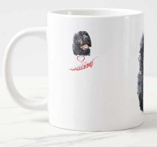 Large NewFoundland Dog Ceramic Mug 15 oz- NewFoundland Dog  Coffee Mug, NewFoundland Dog mug gift ,NewFoundland Dog Terrier  Mug