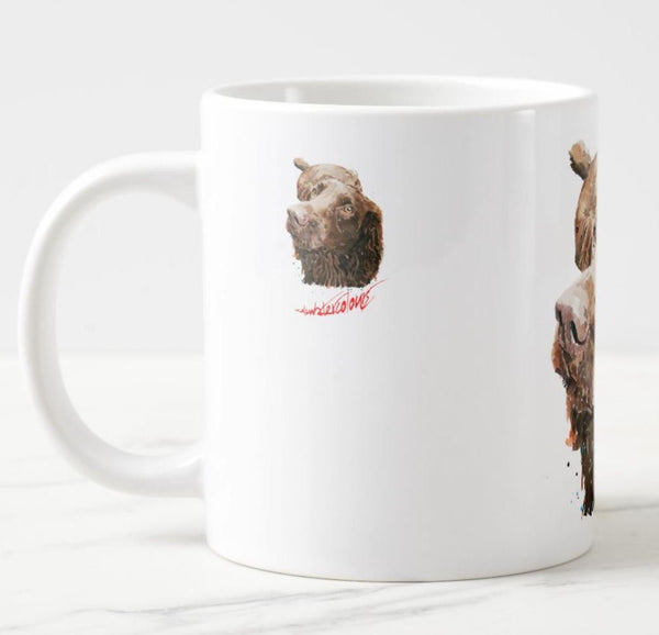 Large Cocker Spaniel Ceramic Mug 15 oz-  Cocker Spaniel Coffee Mug, Cocker Spaniel cup ,Cocker Spaniel Mug, Cocker Spaniel tea cup