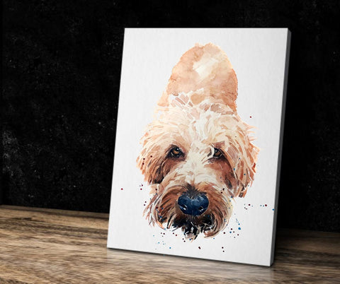 Irish Terrier A Gentle Soul "Canvas Print Watercolour.Irish Terrier wall canvas,Irish Terrier wall art Decor print,Irish Terrier home decor