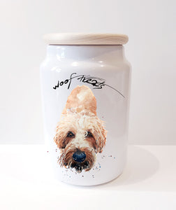 Cute dog sale treat container