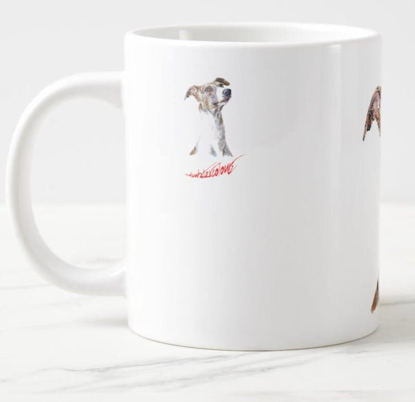 Sighthound Pomp - Ceramic Mug 15 oz- Sighthound Coffee Mug,Sighthound mug gift ,whippet Cup,whippet  tea cup