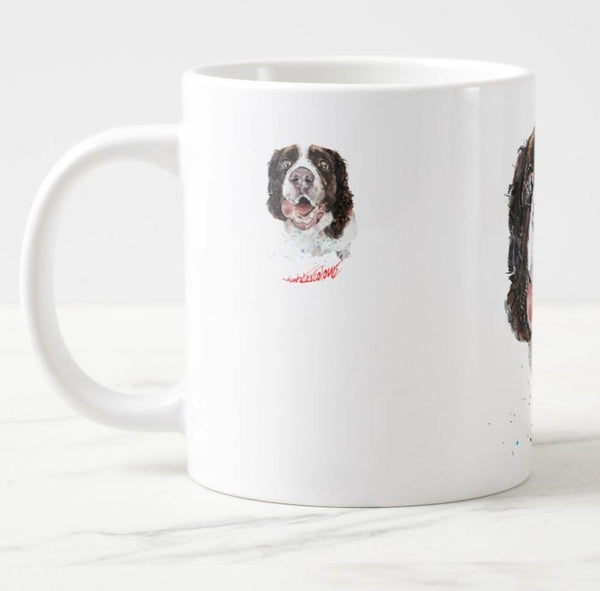 Large Springer Spaniel Ceramic Mug 15 oz- Springer Spanie Coffee Mug, Springer Spanie  mug gift ,Springer Spaniel Tea cup