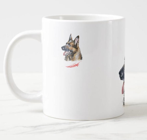 German Shepherd Ceramic Mug 15 oz- German Shepherd Coffee Mug, German Shepherd mug gift ,German Shepherd Cup