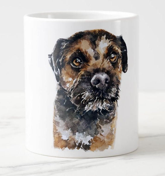Border Terrier  Windsor fine bone china Mug 10 oz -  Border Terrier Coffee Mug, Border Terrier  cup,Border Terrier Mug, Border Terrier Art