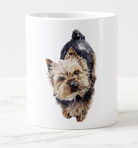 Large Norwich Terrier Ceramic Mug 15 oz-  Norwich Terrier Coffee Mug, Norwich Terrier mug gift ,Norwich Terrier Mug