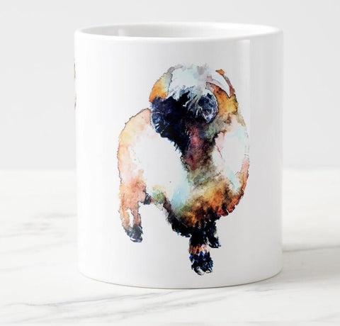 Large Valais Blacknose Sheep Ceramic Mug 15 oz-  Blacknose Sheep Coffee Mug, Blacknose Sheep mug gift ,Valais Blacknose Sheep Mug