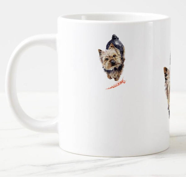 Large Norwich Terrier Ceramic Mug 15 oz-  Norwich Terrier Coffee Mug, Norwich Terrier mug gift ,Norwich Terrier Mug