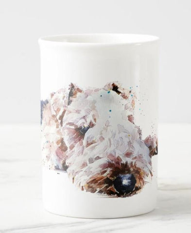 Lakeland Terrier - Windsor fine bone china Mug 10oz- Lakeland Terrier Coffee Mug,Lakeland Terrier mug gift ,Lakeland Terrier Cup