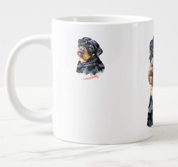 Large A Gentle Soul Rottweiler Ceramic Mug 15 oz- Rottweiler  Coffee Mug, Rottweiler  mug gift ,RottweilerMug,Rottweiler Tea cup