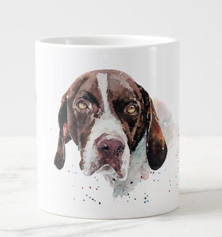 Large German Shorthaired Pointer III Ceramic Mug 15 oz-  German Shorthaired Pointer Coffee Mug, German Shorthaired Pointer Cup