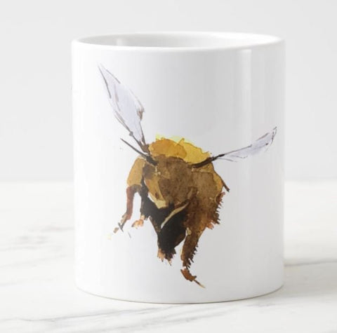 Bumblebee Version 3 Ceramic Mug 15 oz- Bumblebee Coffee Mug, Bee mug gift ,Bumblebee Cup