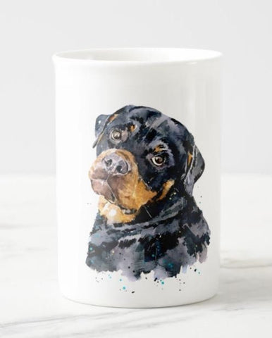 A Gentle Soul Rottweiler Windsor fine bone china Mug 10 oz-  Rottweiler Coffee Mug,Rottweilermug gift ,Rottweiler Mug,Rottie fine bone china