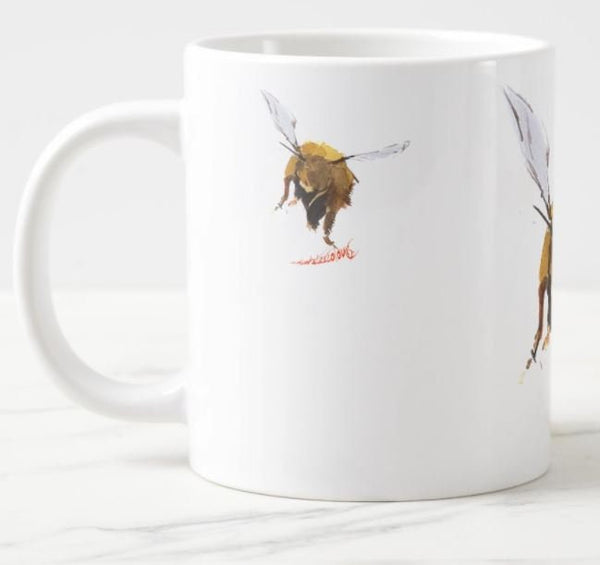 Bumblebee Version 3 Ceramic Mug 15 oz- Bumblebee Coffee Mug, Bee mug gift ,Bumblebee Cup