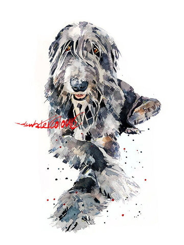 Irish Wolfhound Regal " Print Watercolour,Irish Wolfhound art,Irish Wolf Houndprint, Irish Wolfhound watercolour, Irish Wolfhound art print