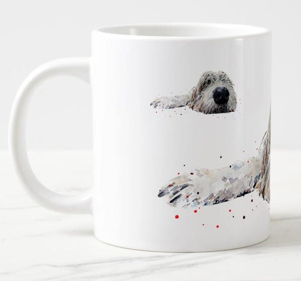 Irish Wolfhound passed out Ceramic Mug 15 oz-Irish Wolfhound Coffee Mug,Irish Wolfhound gift mug,Irish Wolfhound Ceramic Mug 15 oz Mug