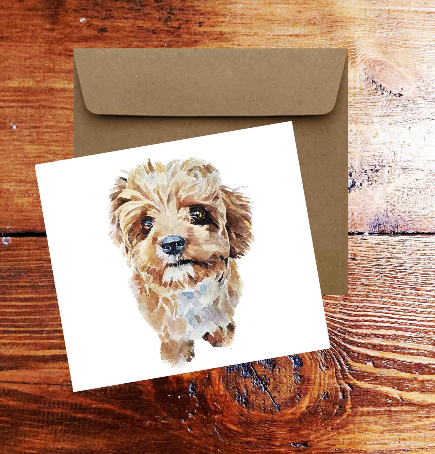 Cavapoo Christmas Card | Dog Lover Gift | Edswatercolours
