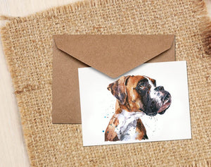 Boxer Dog Greeting/Note Card.Boxer Dog cards,Boxer Dognote cards, Boxer Dog greeting cards,Boxer Dog greetings cards