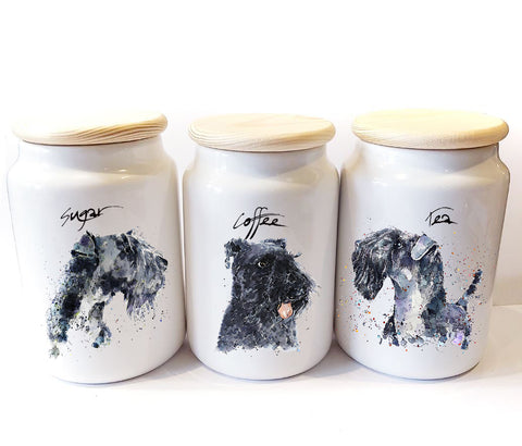 Kerry Blue Terrier - Airtight Storage Jars