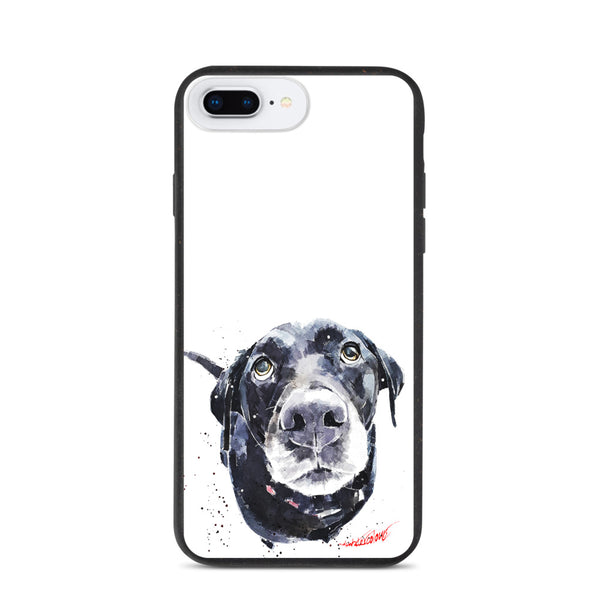 "Black Labrador (Version 1)" - Biodegradable iPhone Case