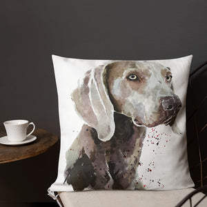 Weimaraner Premium Pillow/Cushion