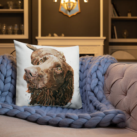 Cocker Spaniel | Premium Pillow/Cushion | Edswatercolours
