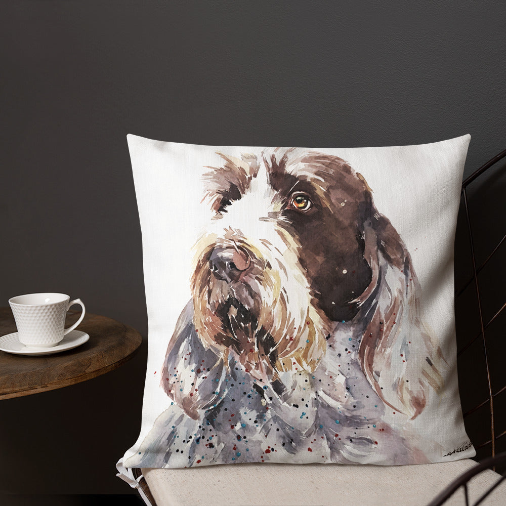 Spinone Italiano (Version 2) | Premium Pillow/Cushion | Edswatercolours