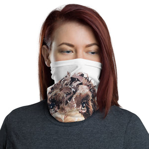 "Chocolate Cockapoo (Version 1)" - Neck Gaiter/Face Mask