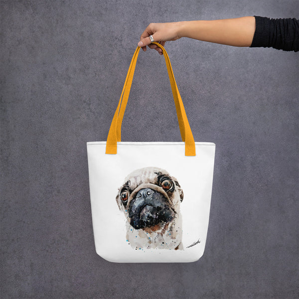 "Pug (Version 1)" - Tote Bag