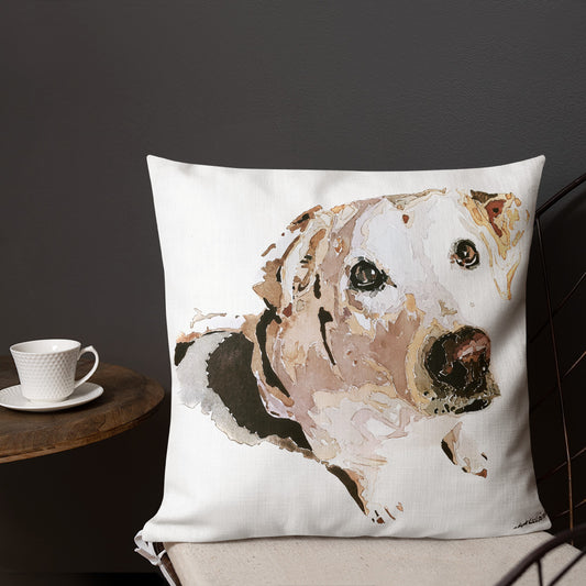 Labrador (Version 1) | Premium Pillow/Cushion | Edswatercolours