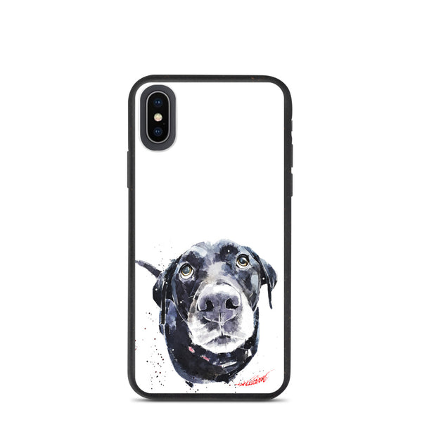 "Black Labrador (Version 1)" - Biodegradable iPhone Case