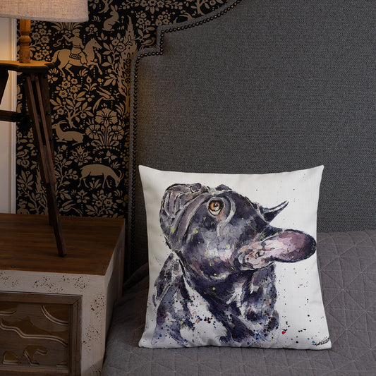 French Bulldog (Version 1) | Premium Pillow/Cushion | Edswatercolours