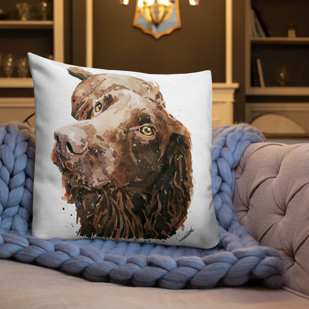 Cocker Spaniel | Premium Pillow/Cushion | Edswatercolours