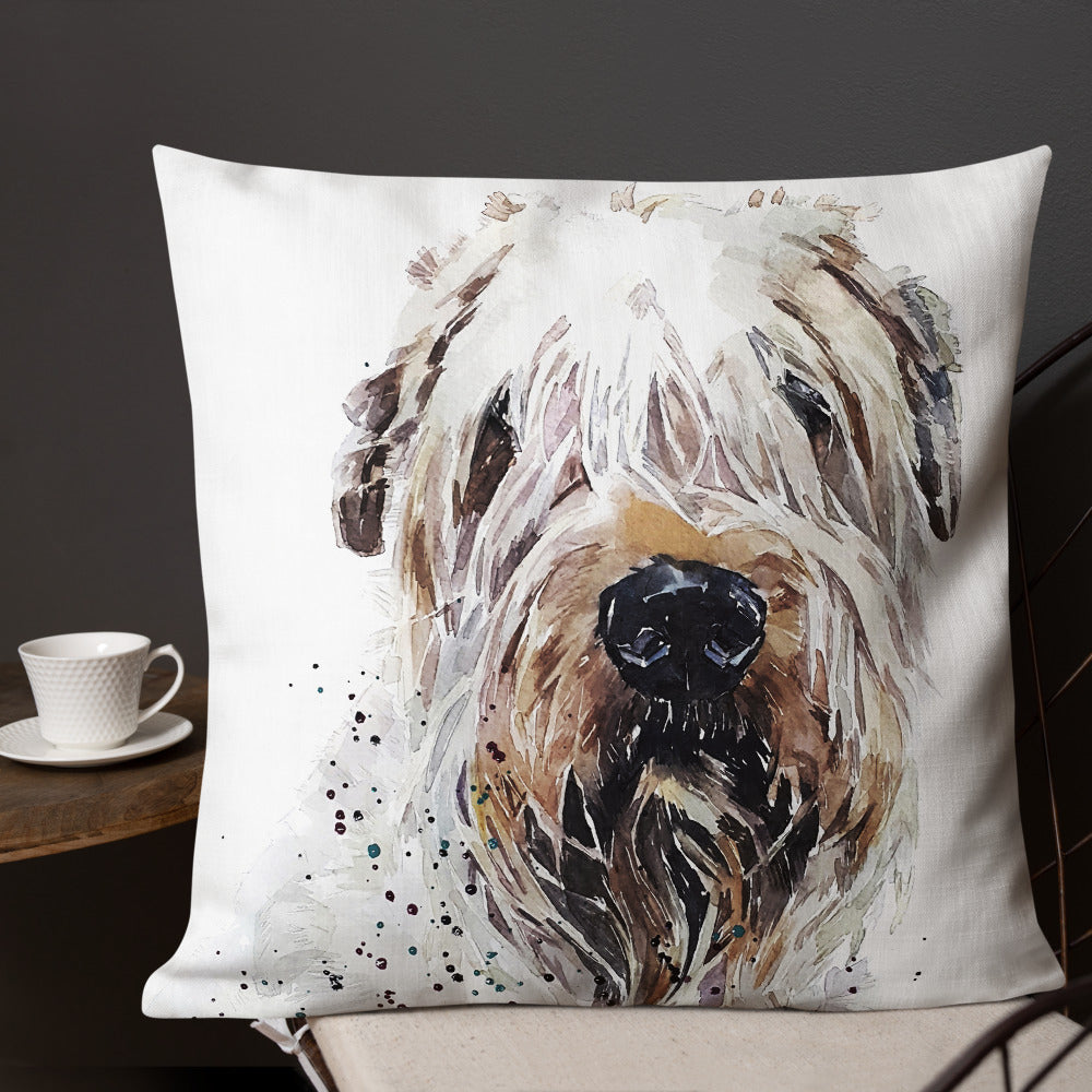 Wheaten Terrier Premium Pillow/Cushion