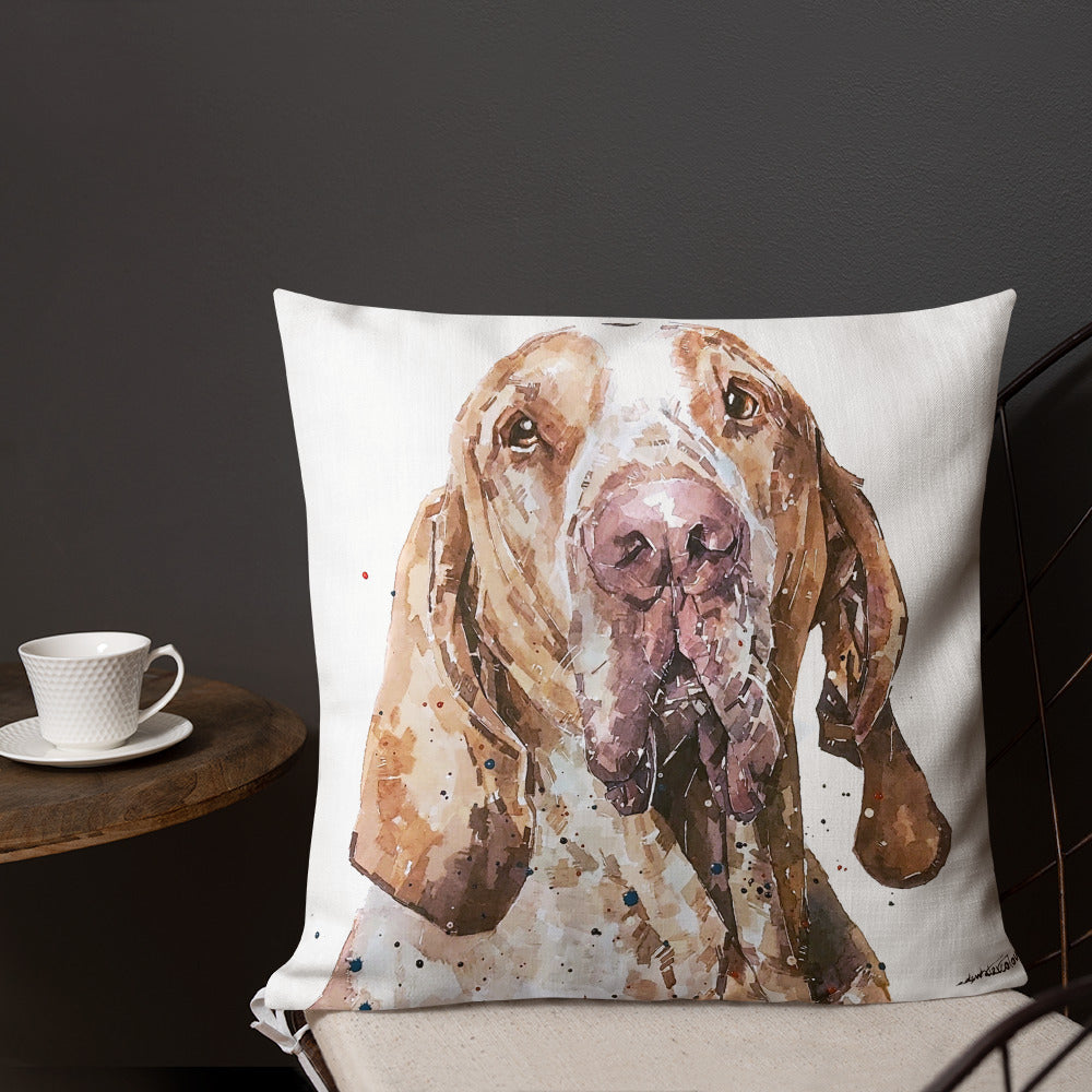 Bracco Italiano (Version 1) | Premium Pillow/Cushion | Edswatercolours
