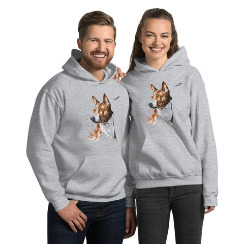 "Basenji (A Penny For Your Thoughts)" - Unisex Heavy Blend Gildan Hoodie