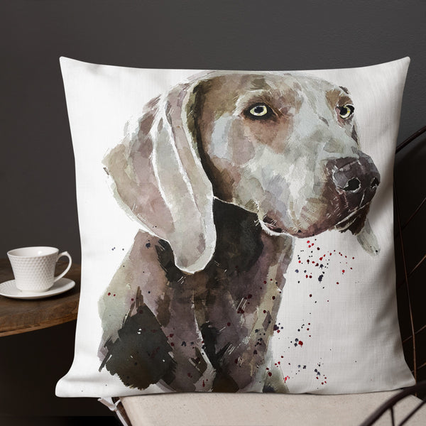 Weimaraner Premium Pillow/Cushion