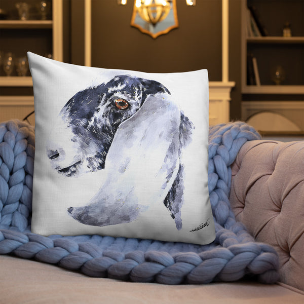 "Oh So Pretty Goat" - Premium Pillow/Cushion