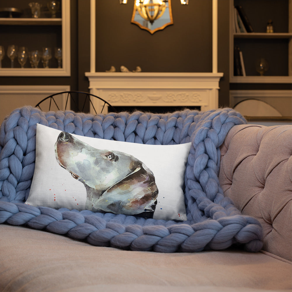 "Weimaraner: Regal" - Premium Pillow/Cushion