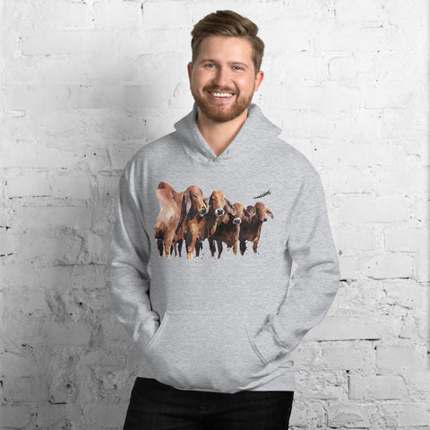 "Brahman Cattle (Version 1)" - Heavy Blend Unisex Hoodie