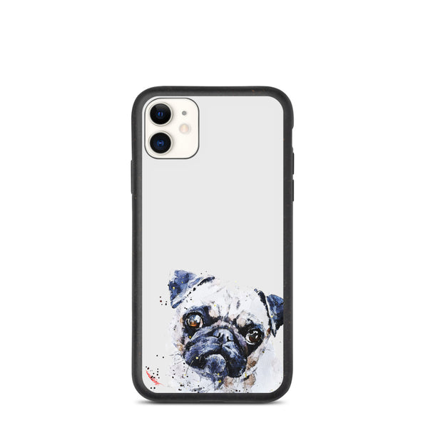 "Pug (Version 3)" - Biodegradable iPhone Case