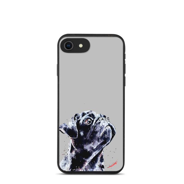 "Pug (Version 2)" - Biodegradable iPhone Case