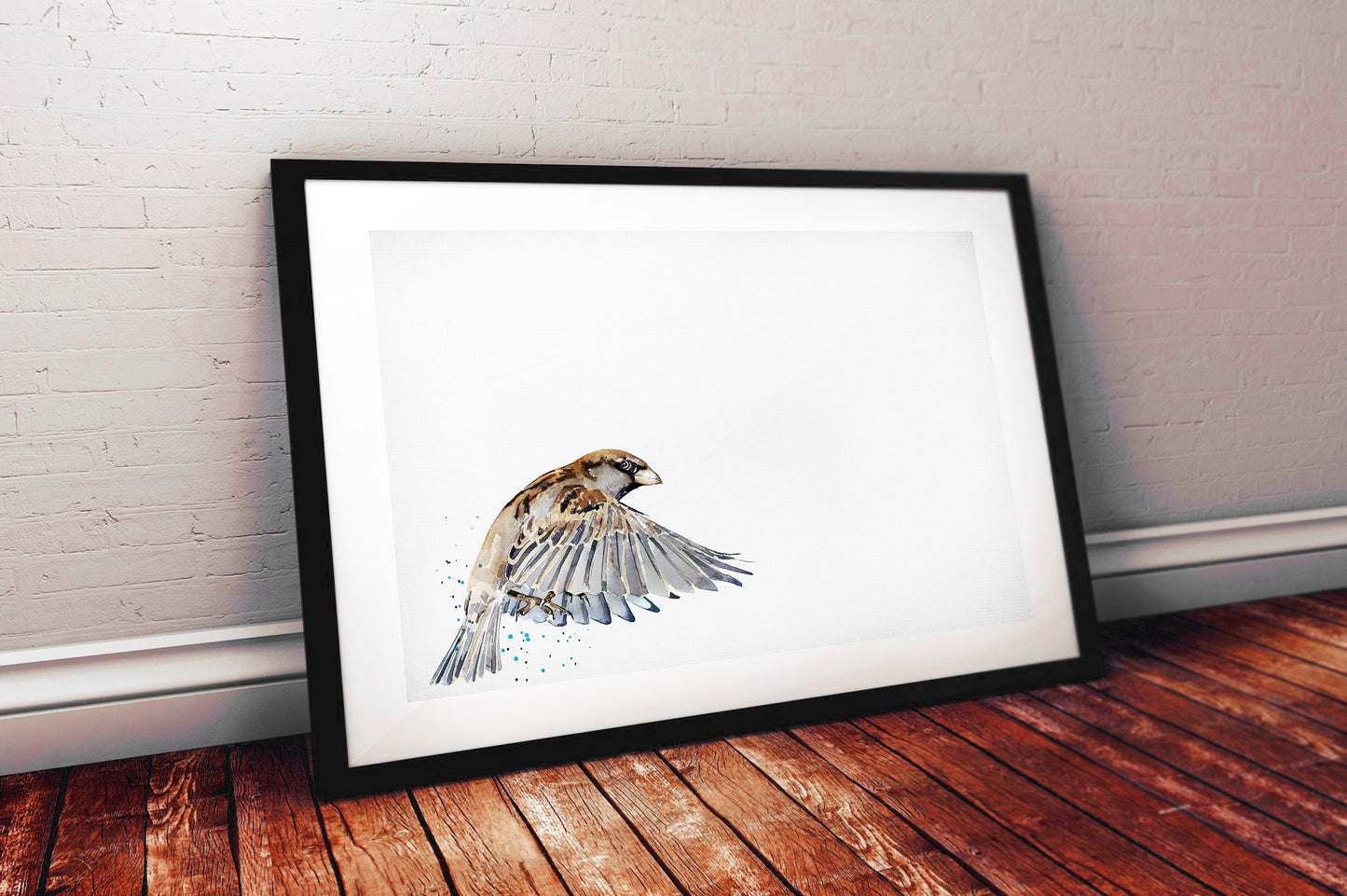 House Sparrow II Watercolour Art Print | Bird Lover Gift | Edswatercolours